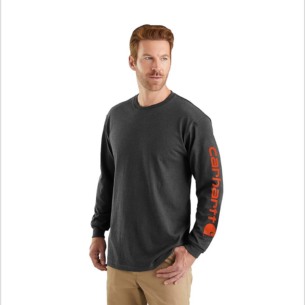 Carhartt Men's Gray Long Sleeve Shirt